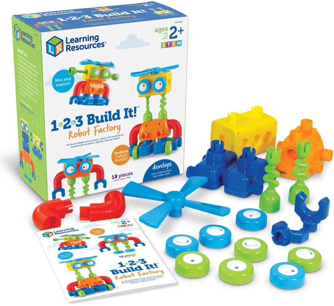 Learning Resources 3-in-1 Robot Fabriek Bouwset - Meerkleurig