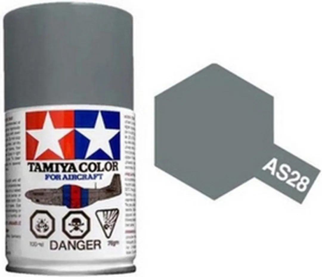 Tamiya AS-28 Medium Ghost Grijs Acryl Spray 100ml