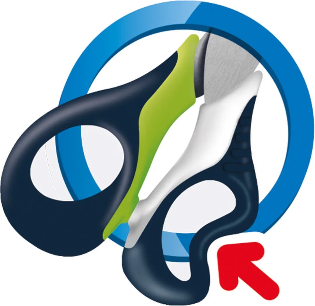 Maped Sensoft 3D Schaar 16cm - Linkshandig - Zwart/Roz