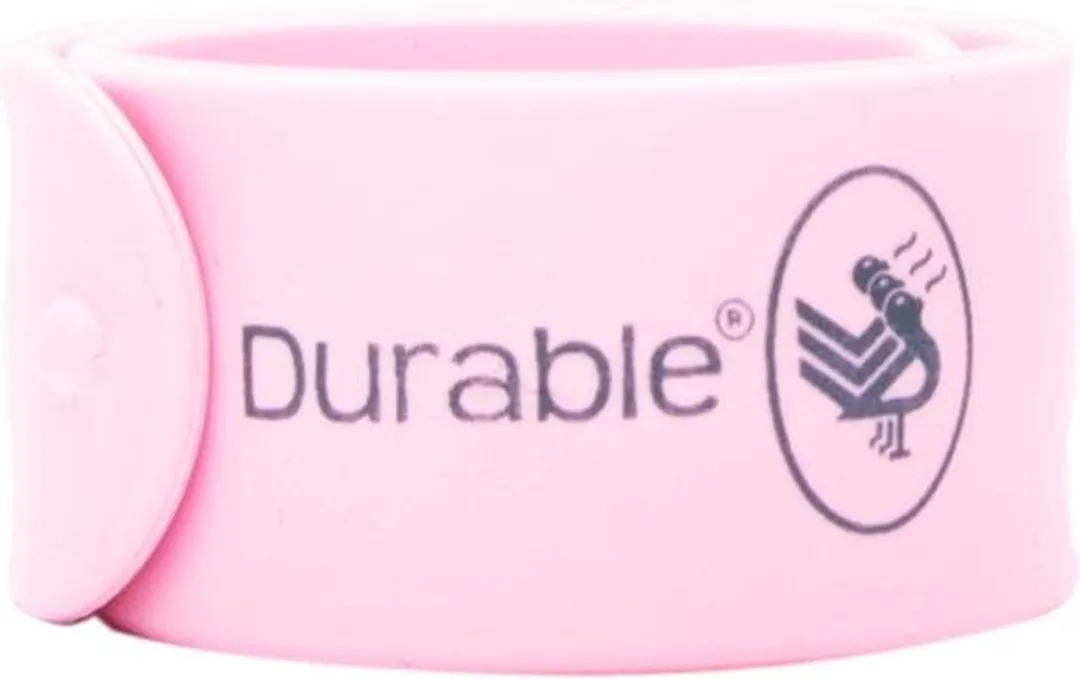 Durable Klaparmband 24x3cm - 2 Stuks - Roze