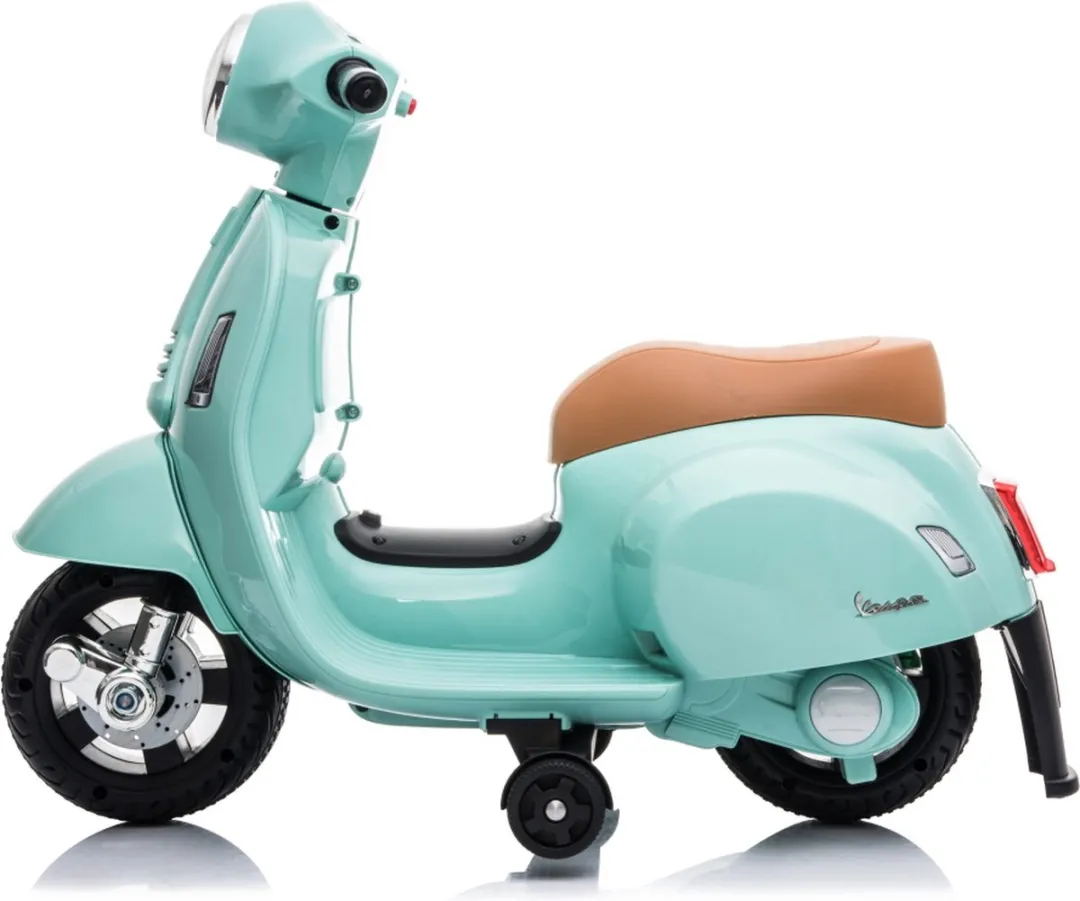 Eco Toys Elektrische Vespa Scooter Stonegreen - Max. 25 kg