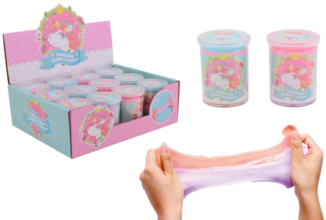 Johntoy Eenhoorn Fluffy Putty - Verschillende Kleuren