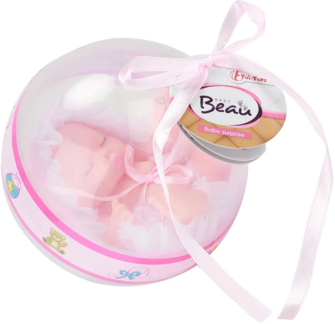 Toi-Toys Babypop Cute In Bal 10cm - Roze 3-delig