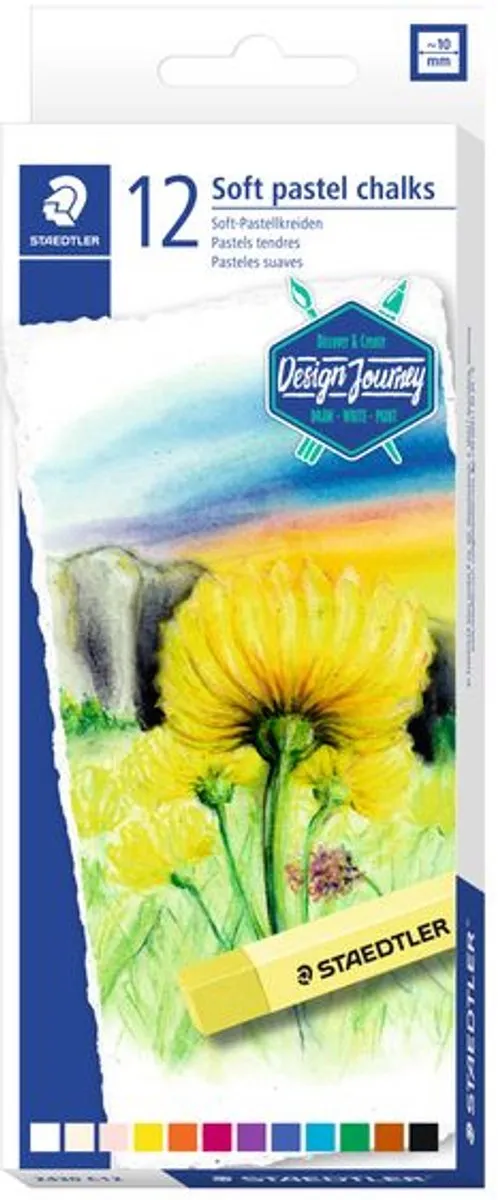 STAEDTLER Design Journey Zacht Pastelkrijt - 12 Stuks