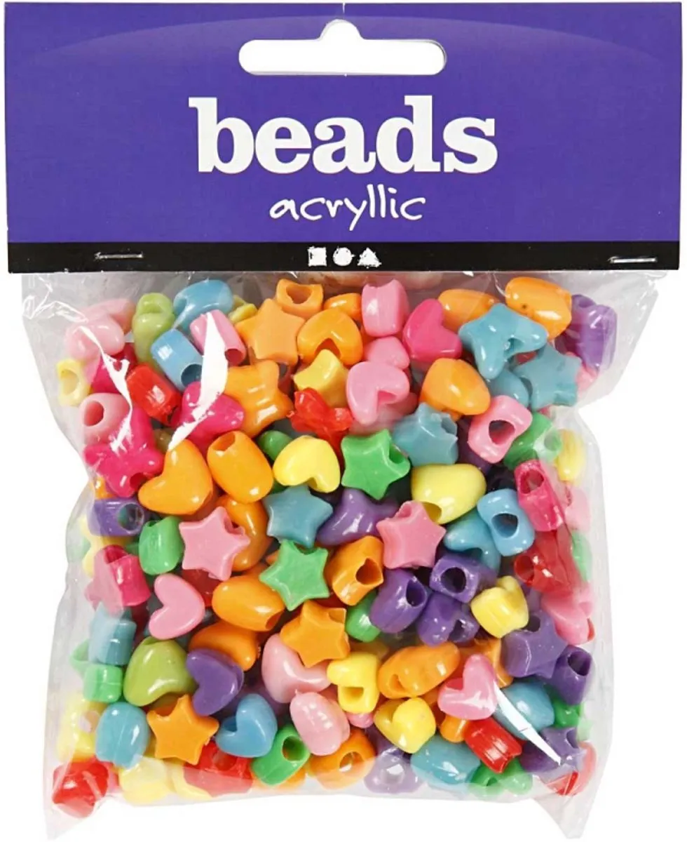 Creativ Company Plastic Kralen Figuren 10mm - 280 Stuks