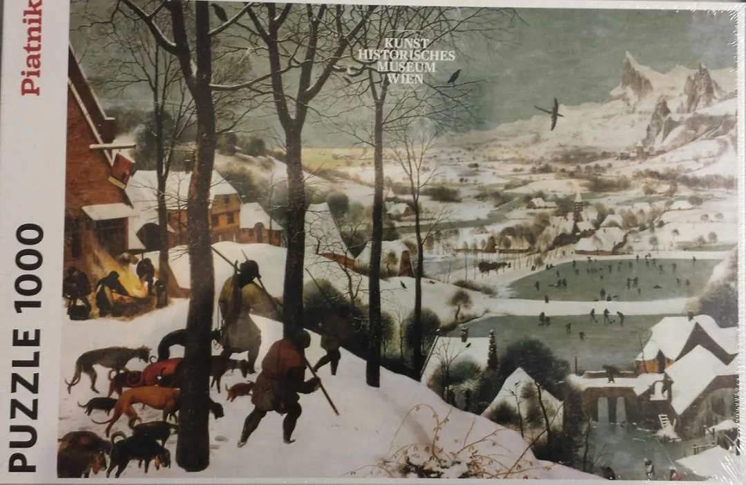 Piatnik Hunters in the Snow Puzzel - 1000 Stuks - Pieter Bruegel