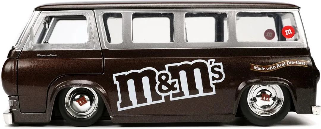 Jada Toys M&Ms 1965 Ford Econoline Van 1:24 - Zwart