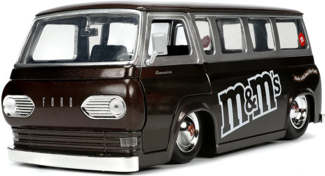 Jada Toys M&Ms 1965 Ford Econoline Van 1:24 - Zwart