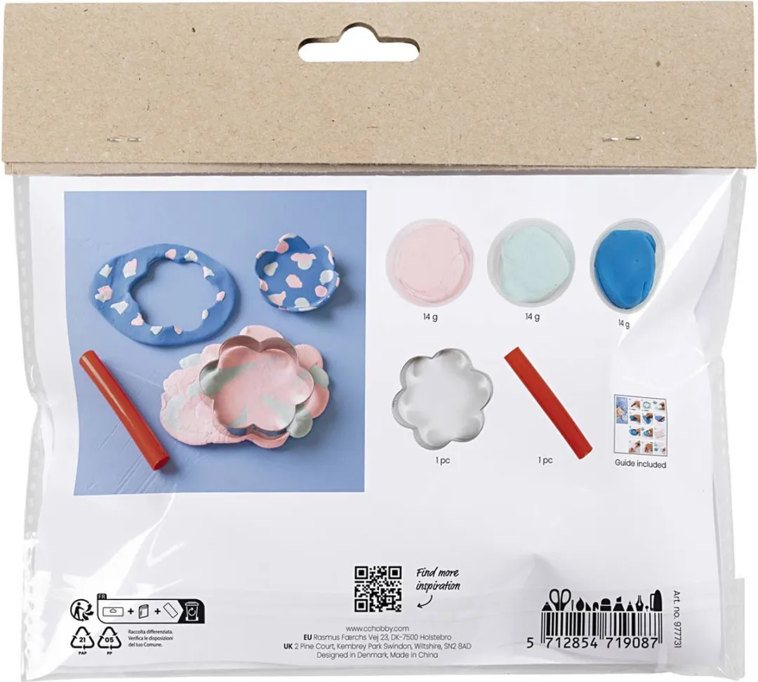 Creativ Company Mini Hobbyset Boetseren Kommen - 5 Stuks