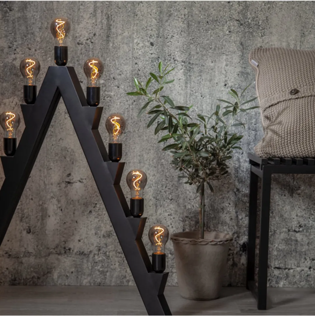Star Trading Standaard Bol E27 3W Super Warm Wit - 3 Stuks - Rookglas