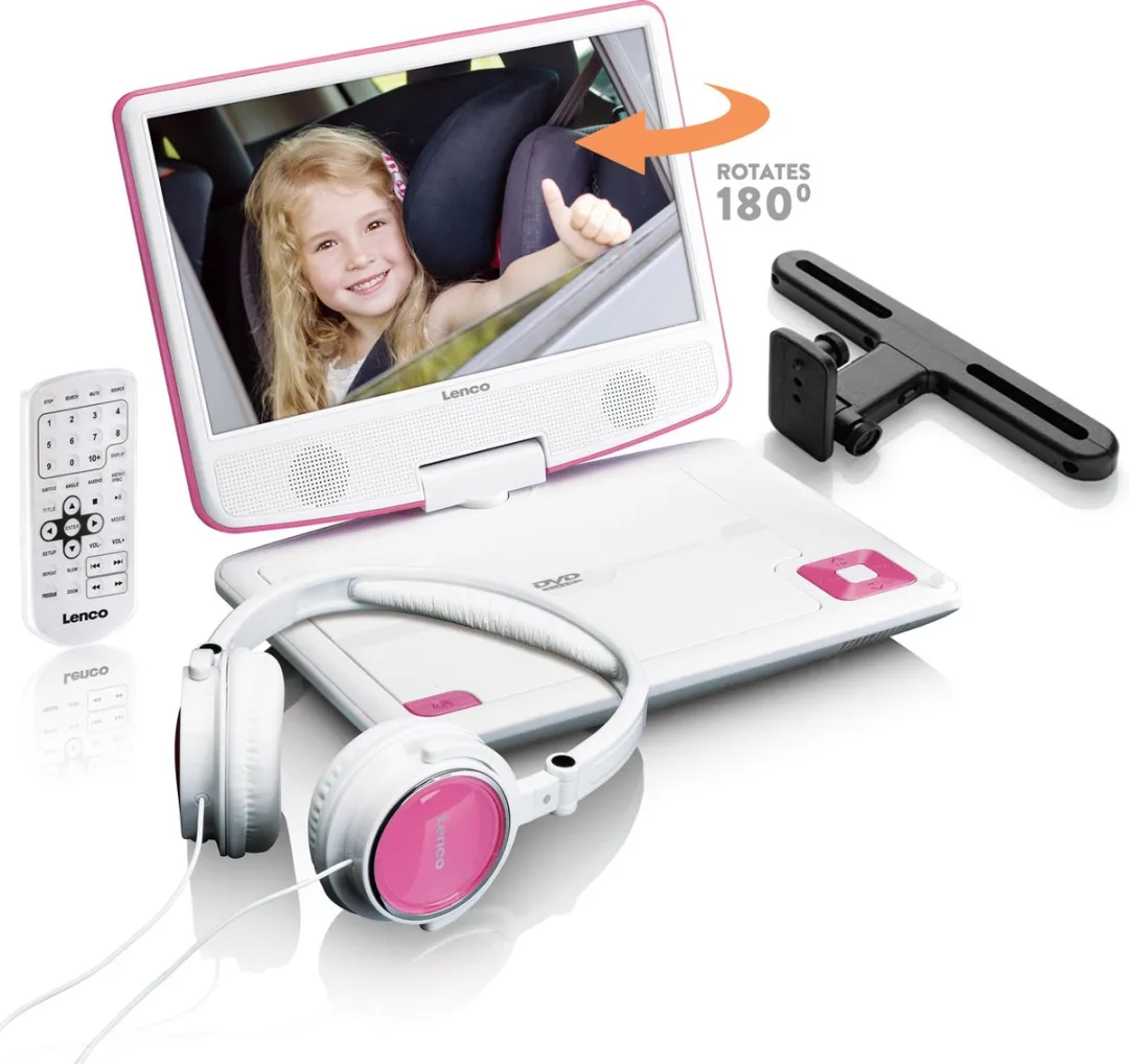 Lenco DVP-910PK Portable DVD-speler 9 inch