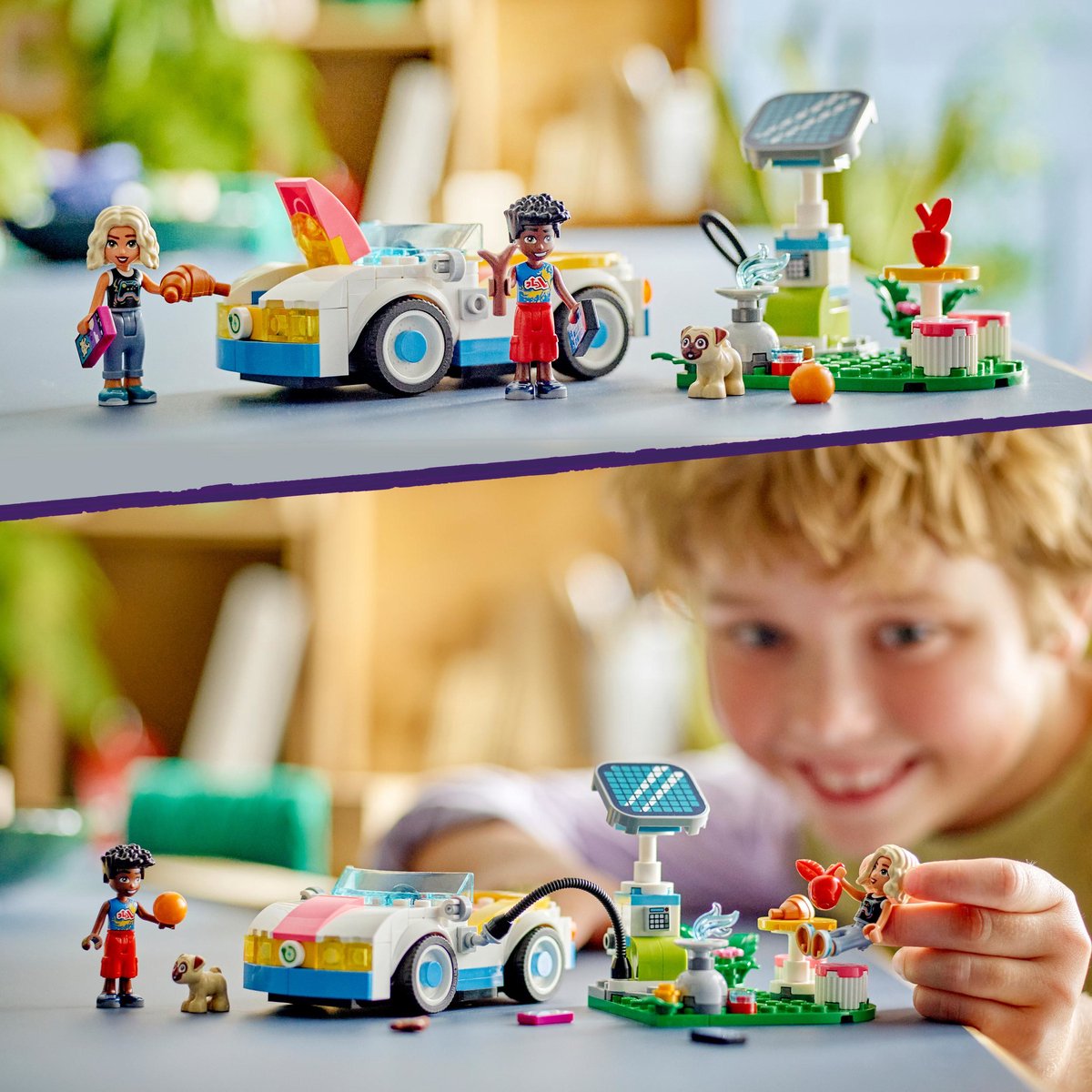 LEGO Friends Elektrische auto en oplaadpunt - 42609
