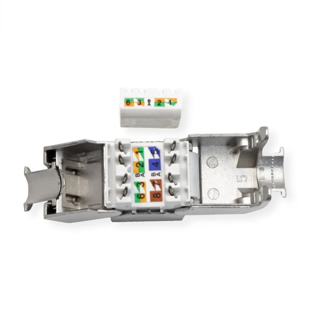 Value Cat.8 Keystone Module - Zilver