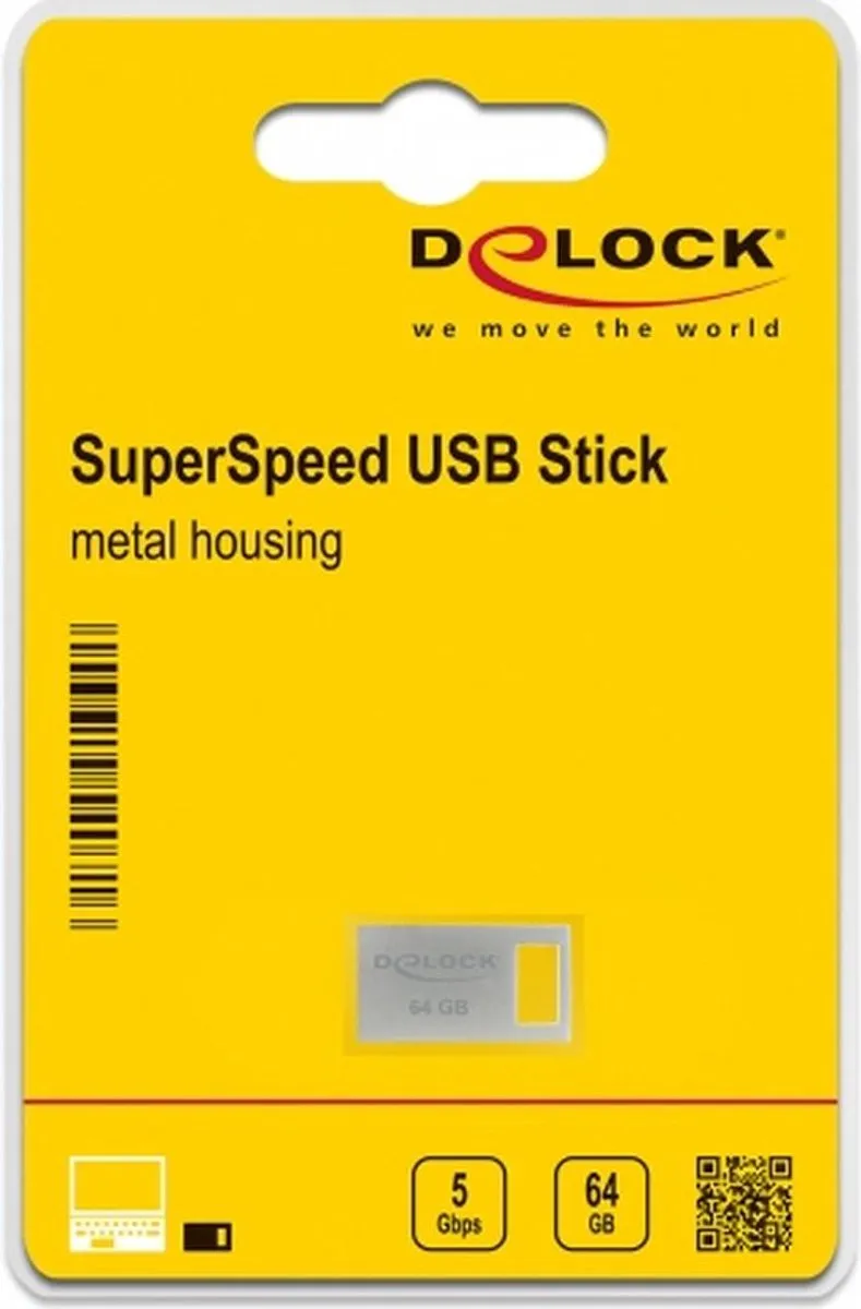 Delock 54071 USB Flash Drive 64GB - Type-A 3.2 Gen 1 - Zilver