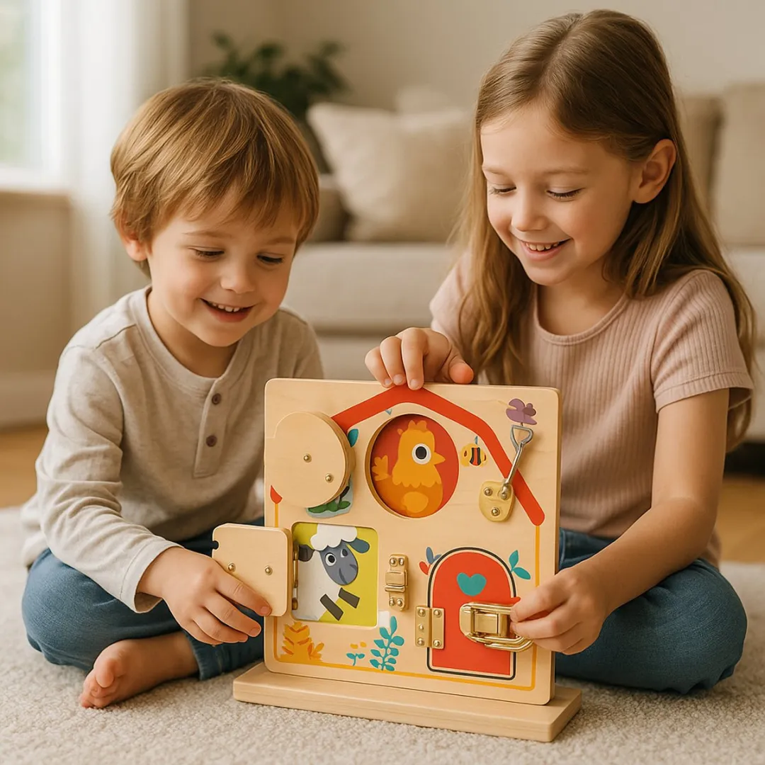 Tooky Toy Activiteitsbord Montessori Speelgoed - 1 Stuk - Multicolor