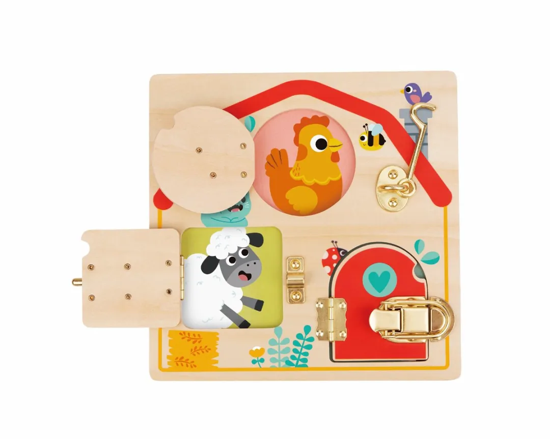 Tooky Toy Activiteitsbord Montessori Speelgoed - 1 Stuk - Multicolor