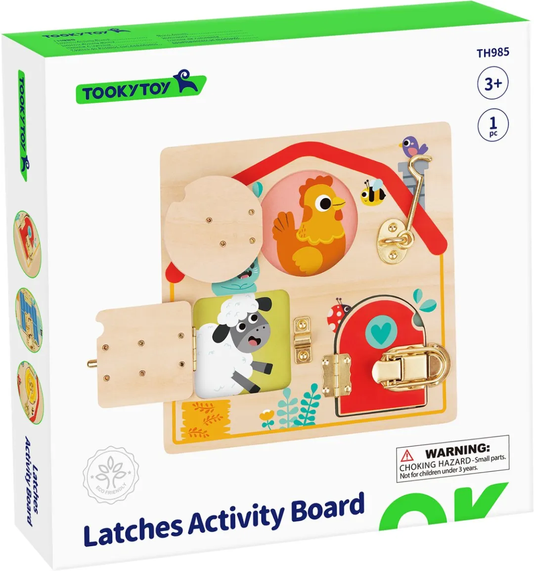 Tooky Toy Activiteitsbord Montessori Speelgoed - 1 Stuk - Multicolor