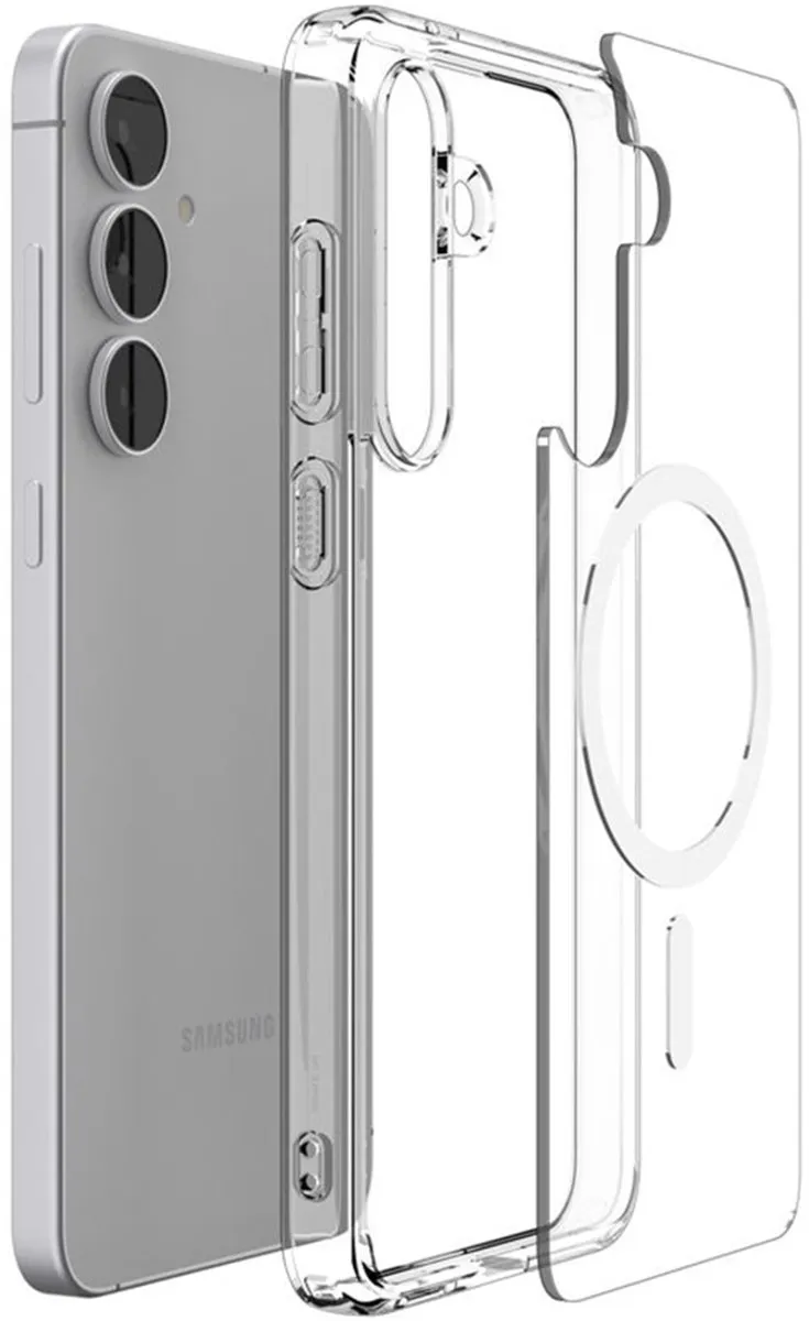 Spigen Ultra Hybride MagSafe Hoesje - Samsung Galaxy S25 FE - Transparant