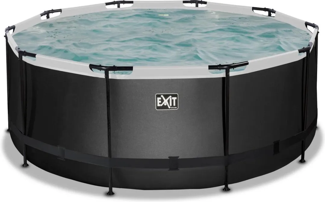 EXIT Toys Zwembad Black Leather 360x122cm - Zwart