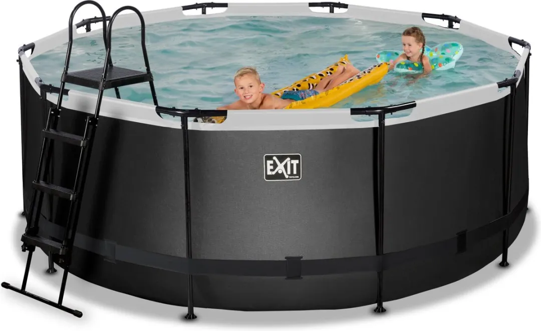 EXIT Toys Zwembad Black Leather 360x122cm - Zwart
