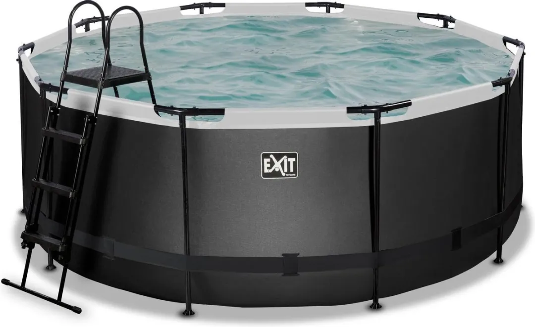 EXIT Toys Zwembad Black Leather 360x122cm - Zwart