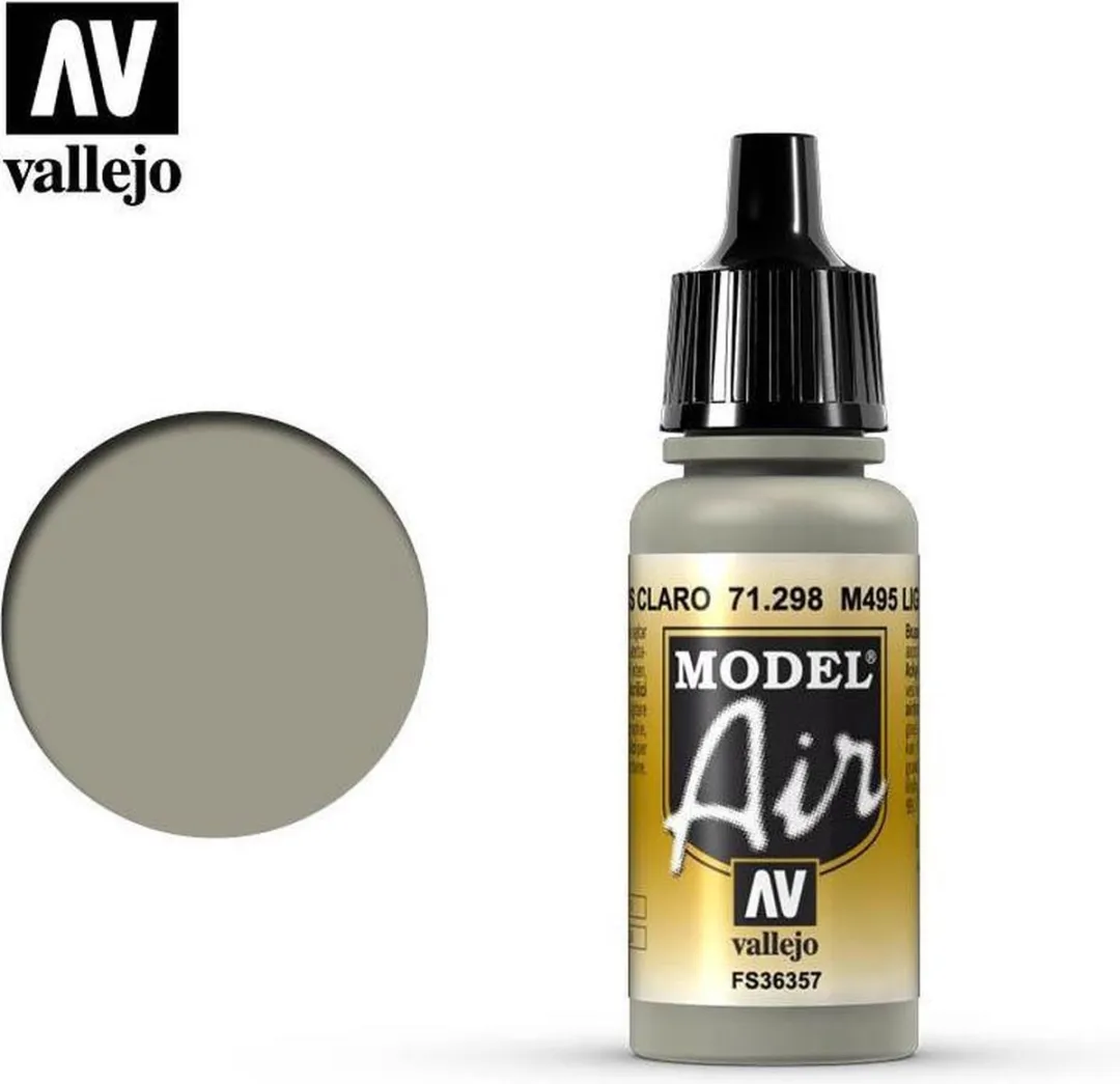 Vallejo Model Air M495 Light Gray Acrylverf 17ml