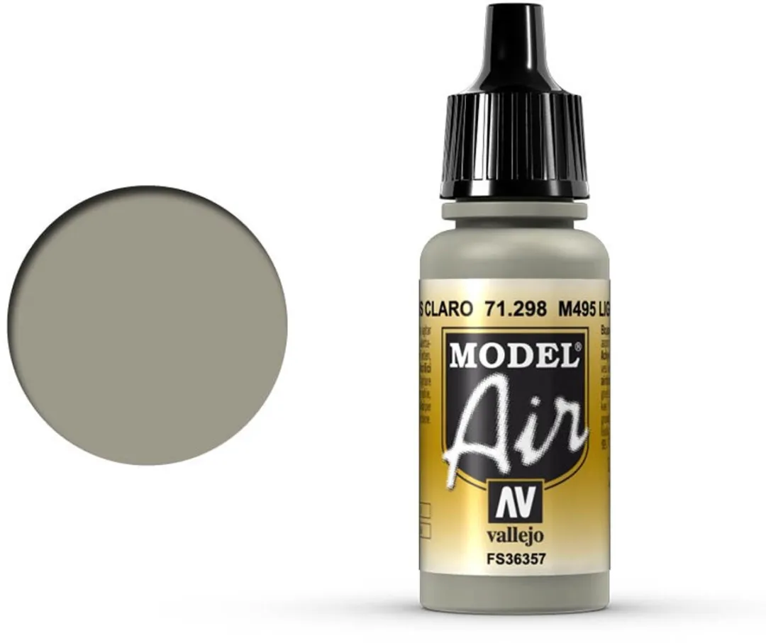 Vallejo Model Air M495 Light Gray Acrylverf 17ml