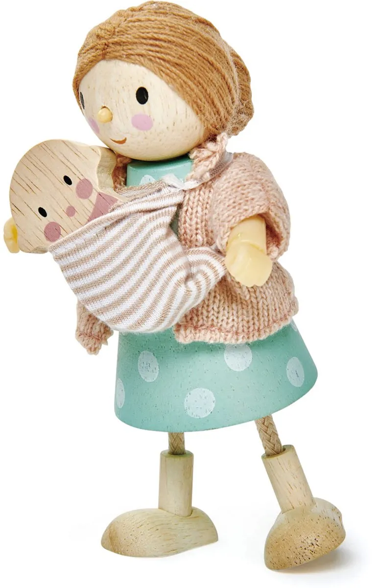Tender Leaf Toys Popje Mevr. Goodwood & Baby - Multicolor - afbeelding 6 van 6