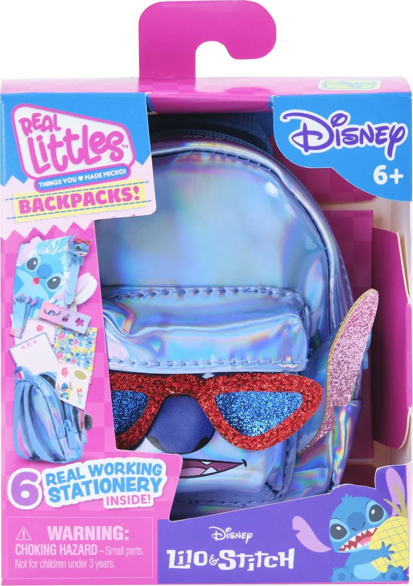 Moose Toys Disney Stitch Mini Rugzakje Schrijfwaren - EO25583 - Multikleur