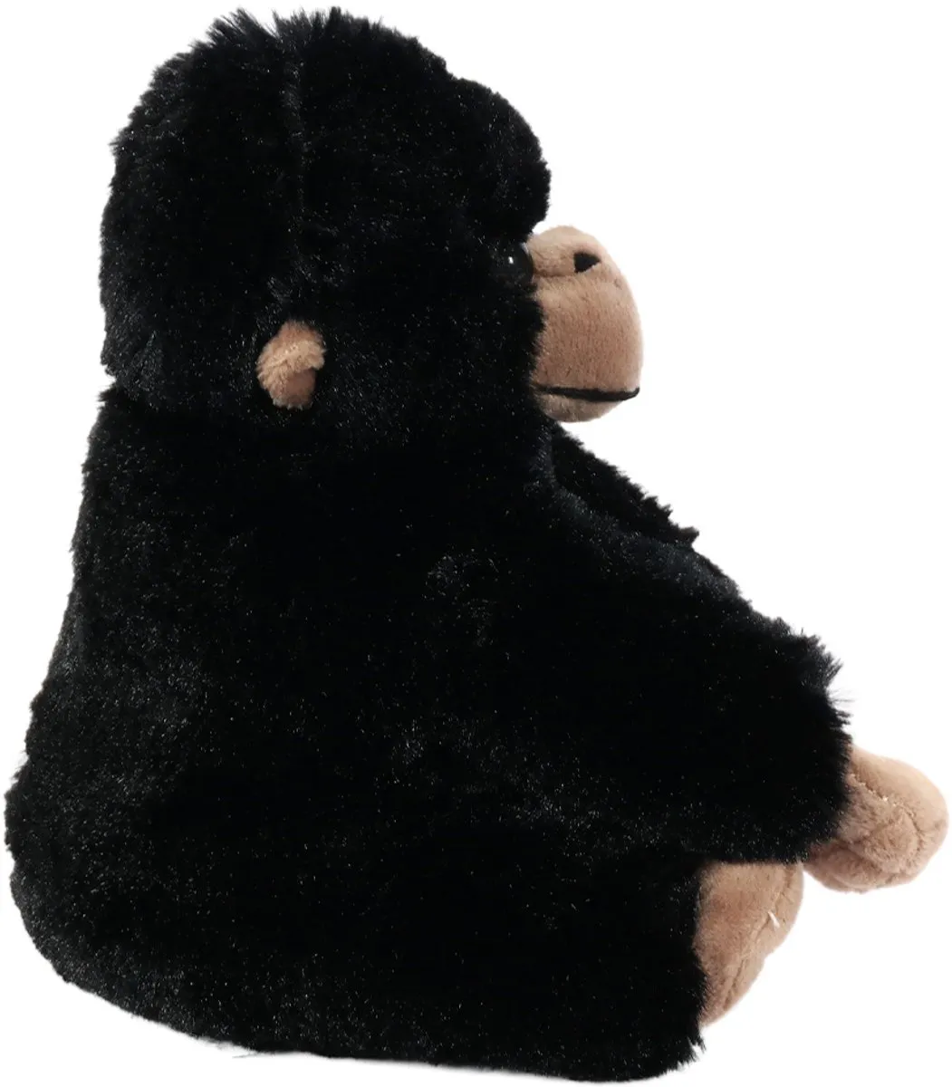 PIA Soft Toys Pluche Gorilla - 20cm - Zwart/Donkerbruin