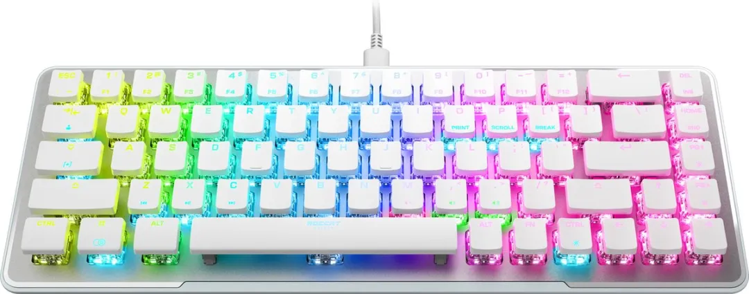 Roccat Vulcan II Mini ROCA20.BX.GAKG Bedraad Gaming Toetsenbord - US Layout - Wit