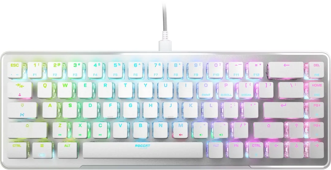 Roccat Vulcan II Mini ROCA20.BX.GAKG Bedraad Gaming Toetsenbord - US Layout - Wit