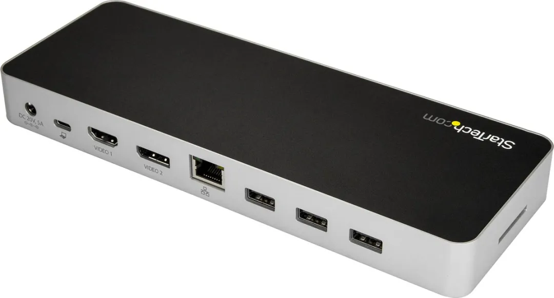 Startech DK30CHDPPDUE USB-C Dock - Dual 4K HDMI/DisplayPort - 60W PD - 4x USB-A 3.0 - afbeelding 6 van 6