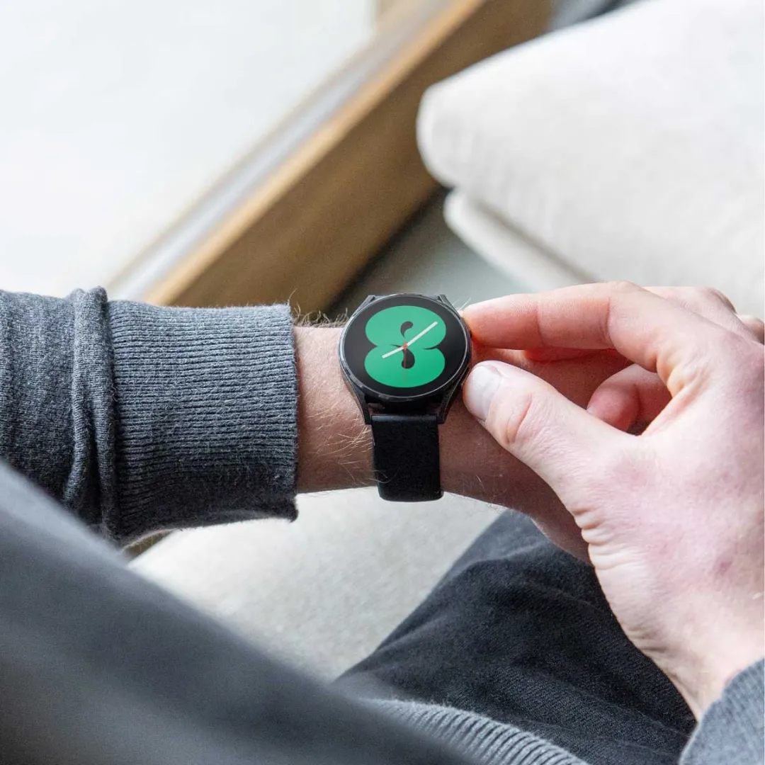 Imoshion Siliconen Sportband 18mm - Universeel - Zwart