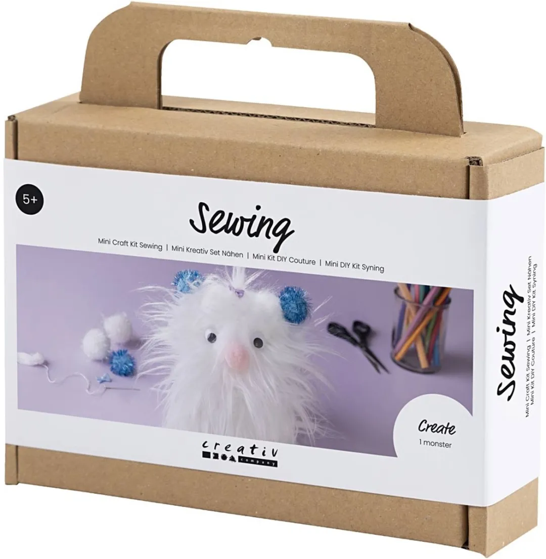 Creativ Company Mini Hobbyset Naaien Monster - Multikleurig