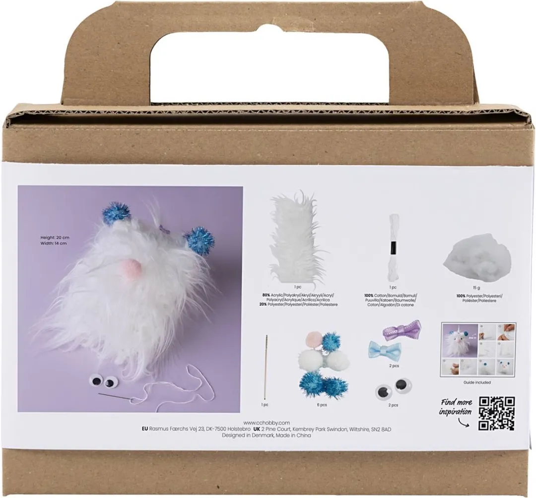 Creativ Company Mini Hobbyset Naaien Monster - Multikleurig