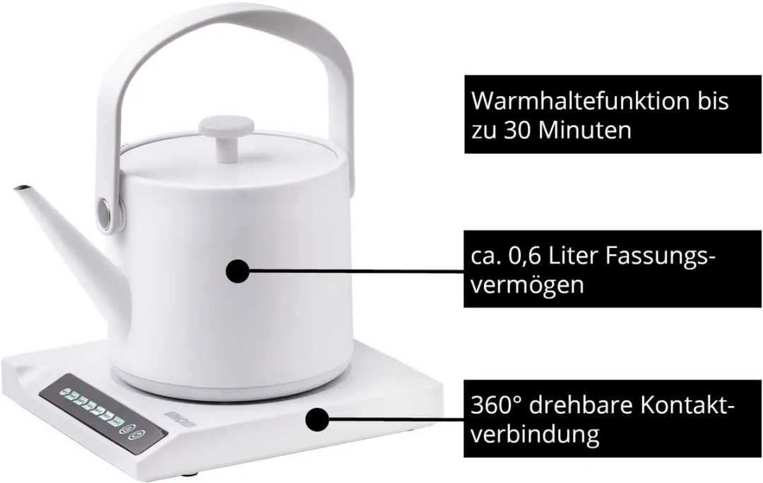 Unold 18210 BLITZKOCHER Clara waterkoker 0,6 l 800 W Wit