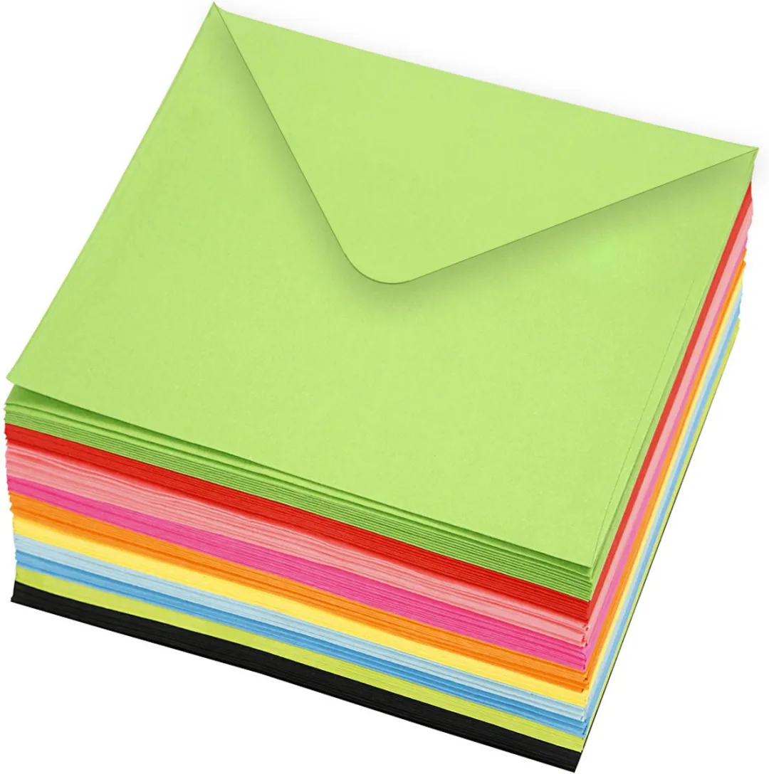Creativ Company Gekleurde Enveloppen 16x16cm