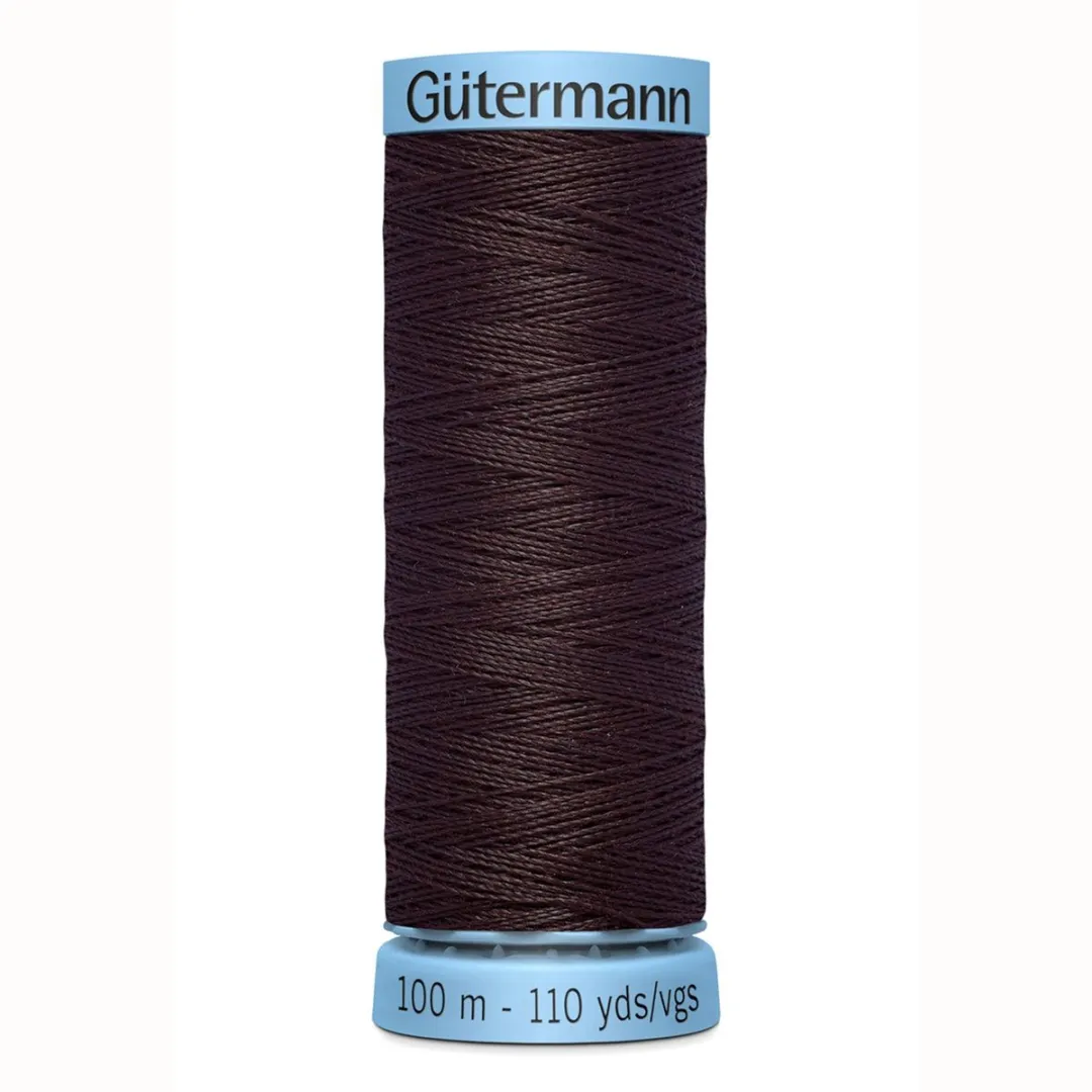 Gutermann Zijde Garen 100m - Zwart/Grijs/Wit