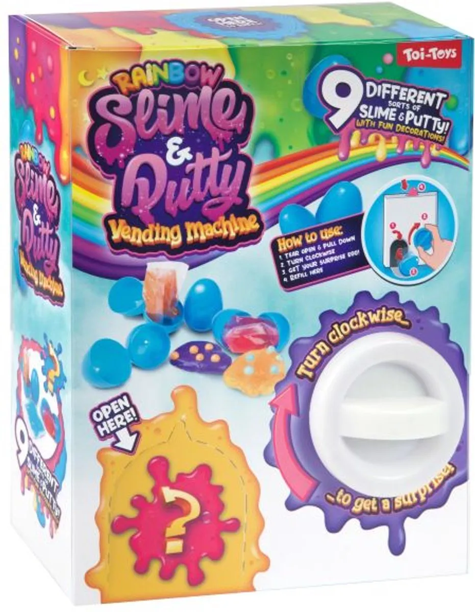 Toi-Toys Slime Verrassingsballen Automaat - 9 Stuks