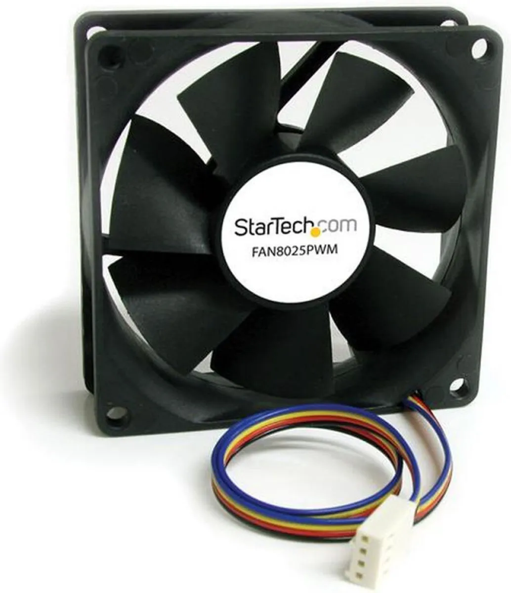Startech FAN8025PWM Box Ventilator 2500rpm - Ø8cm - Zwart