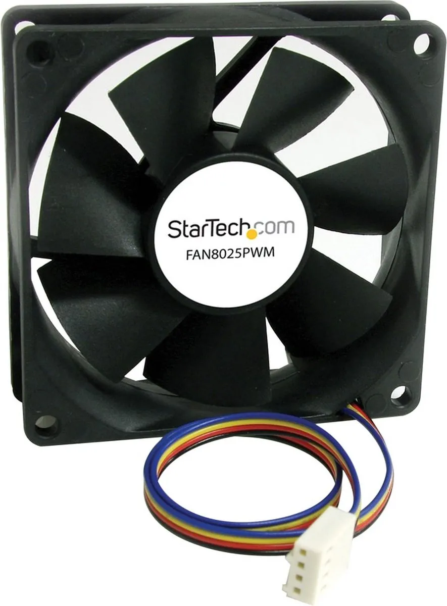 Startech FAN8025PWM Box Ventilator 2500rpm - Ø8cm - Zwart