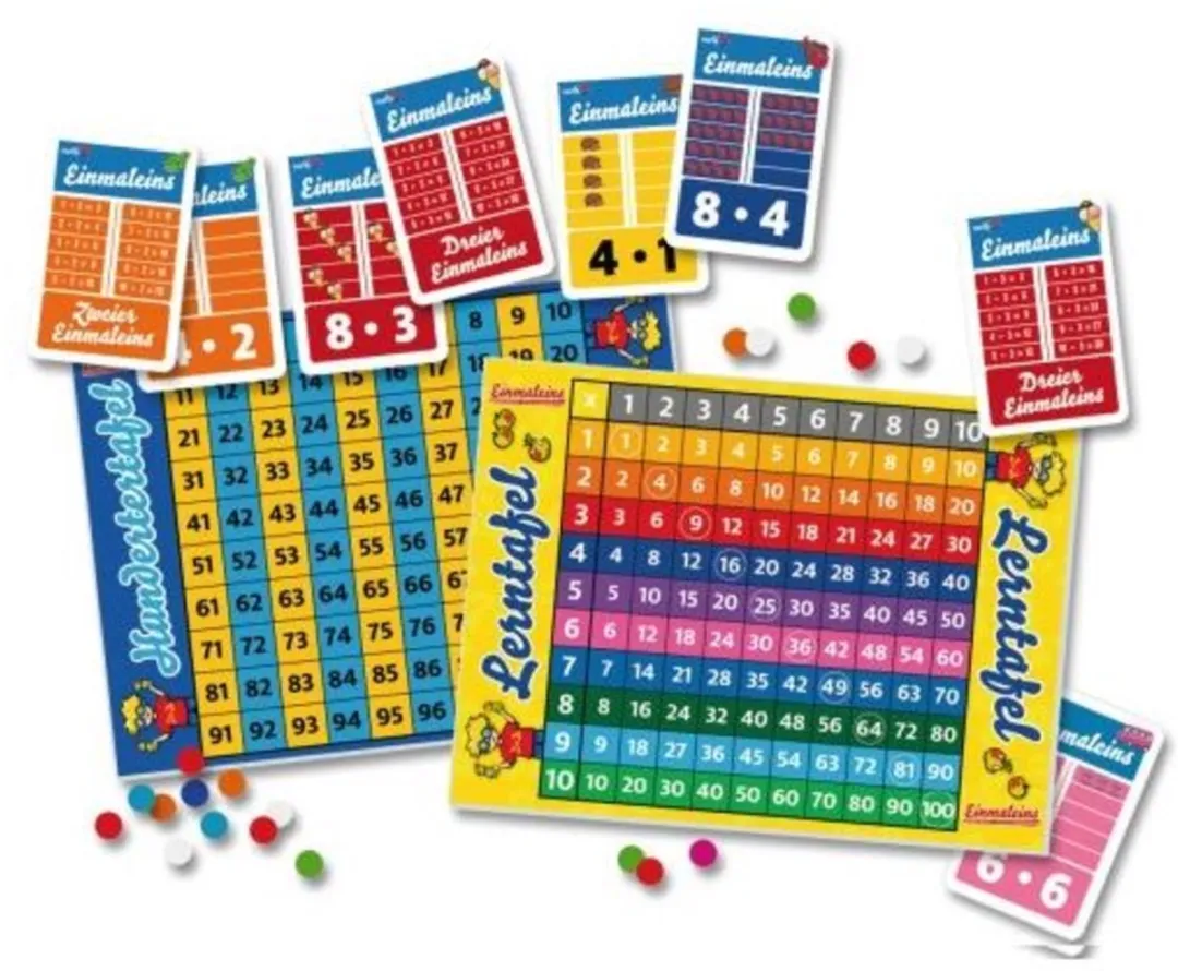 Noris Einmaleins - Rekenbordspel - 48 Pionnen
