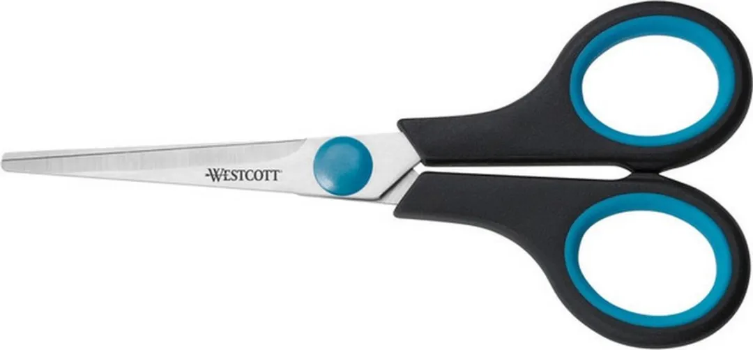 Westcott Easy Grip Kantoorschaar 13cm - Zwart/Blauw
