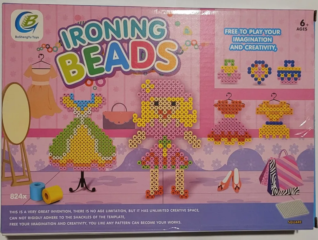 Jonotoys Strijkkralenset - 826 Stukken Roze