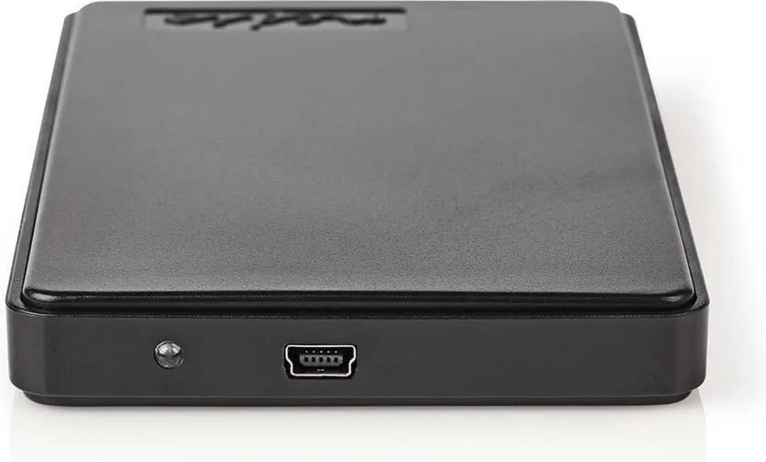 Nedis HDDE25100BK 2.5" SATA HDD Behuizing - USB 2.0 - Zwart
