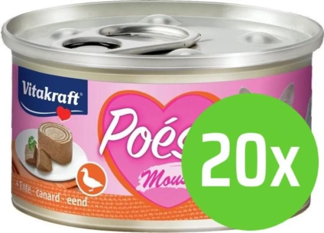 Vitakraft Poesie Kattenvoer Eend 20x85g