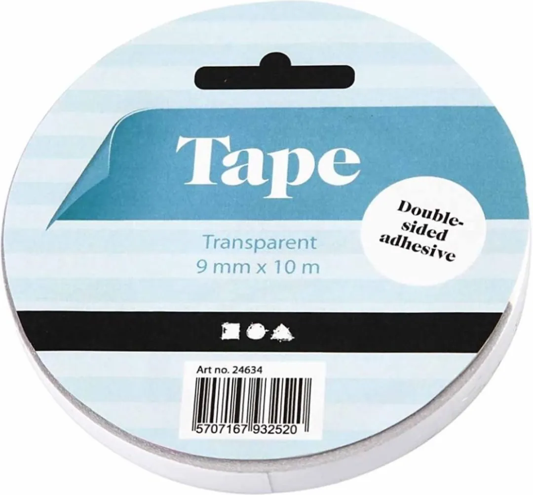 Creativ Company Dubbelzijdig Klevend Tape 9mm 10m
