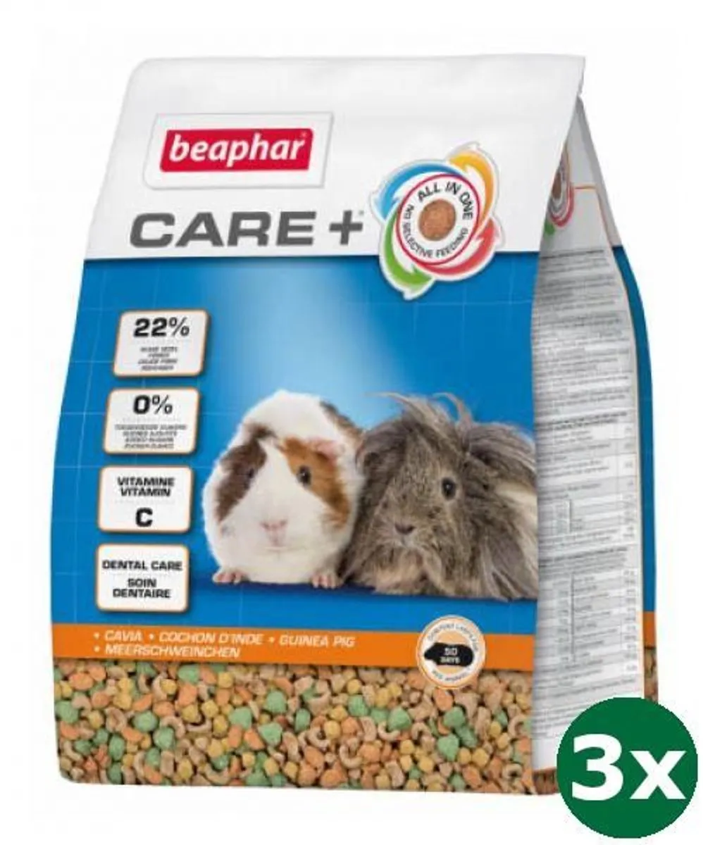 Beaphar Care+ Caviavoer 4,5 kg (3x1,5 kg)