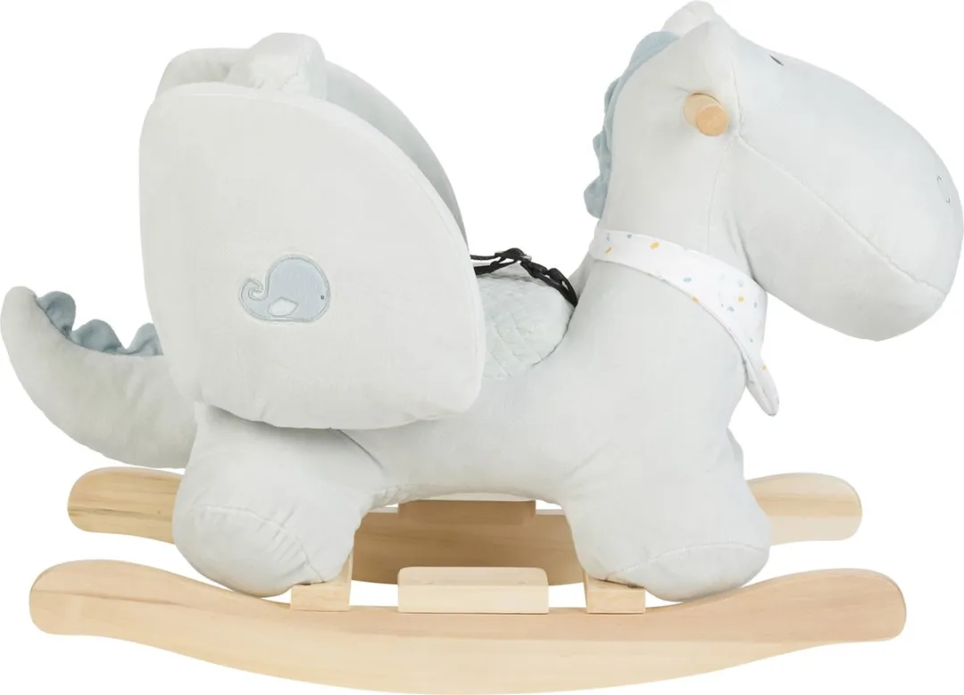 Nattou Schommelpaard Krokodil Romeo Jules Sally - 60x30x45cm - Marmergroen